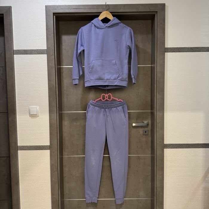 Komplet Dresowy | Bluza + Spodnie | 4F | rozm. 140/146 |  Fioletowy