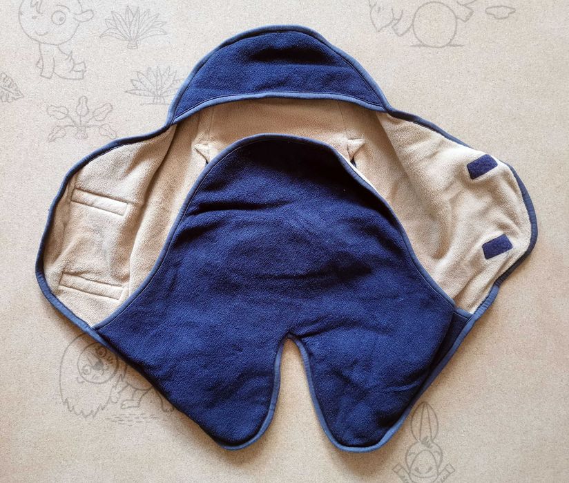 śpiworek, otulacz, rożek polarowy Babynomade Red Castle