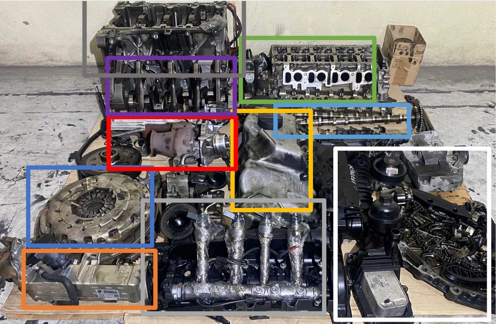 Peças motor BMW n47d16a - Série 1 116D ED F20 2014
