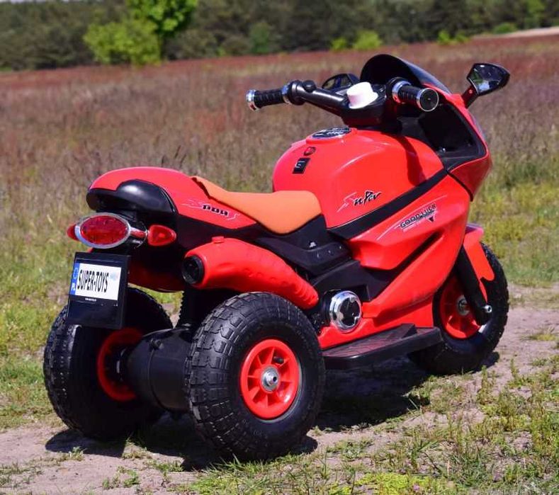 Autko motorek MOTOR 3KOŁOWY wydech na akumulator dla dzieci HZBB1188