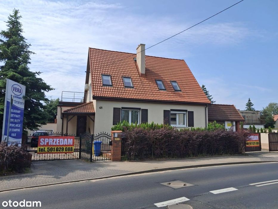 Dom z pięknym ogrodem + lokal usługowy na os. Kwiatowym. Bezpośrednio.