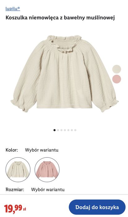 Bluzeczka muślinowa