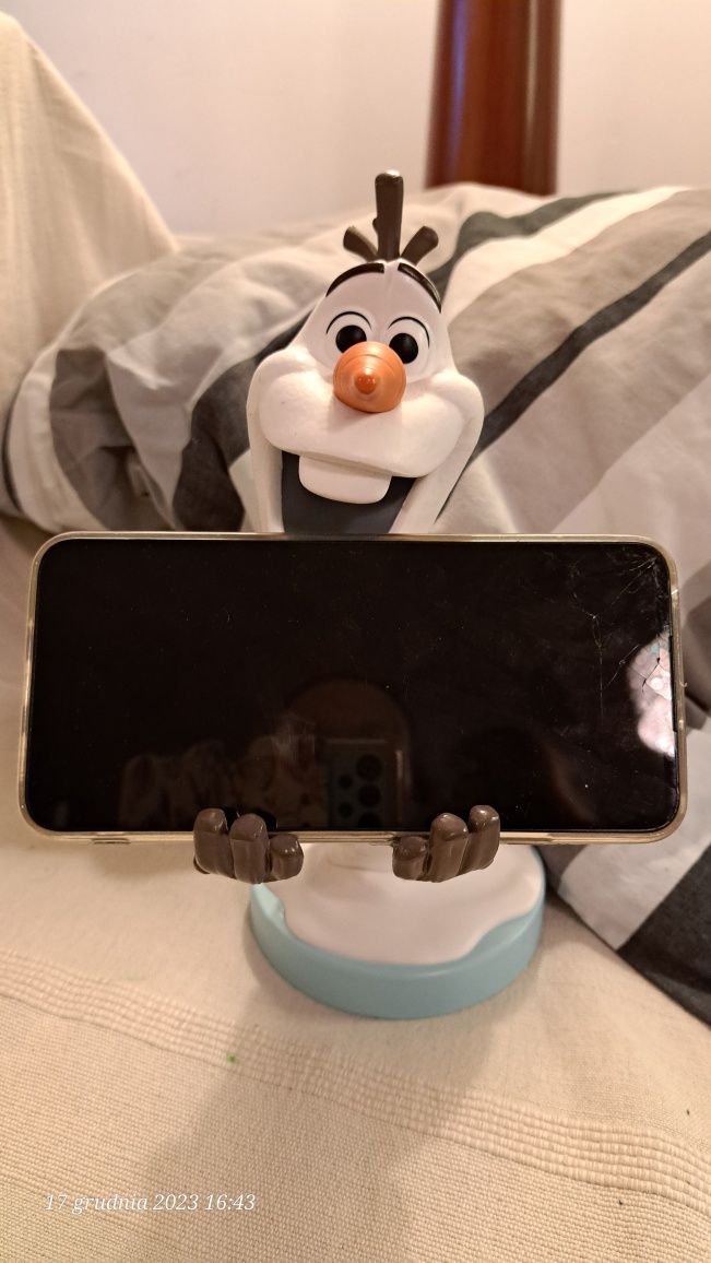 108. Figurka Olaf Frozen kraina Lodu stojak na telefon