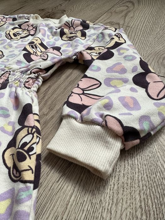 Sukienka Minnie Maus 98 kolorowa panterka