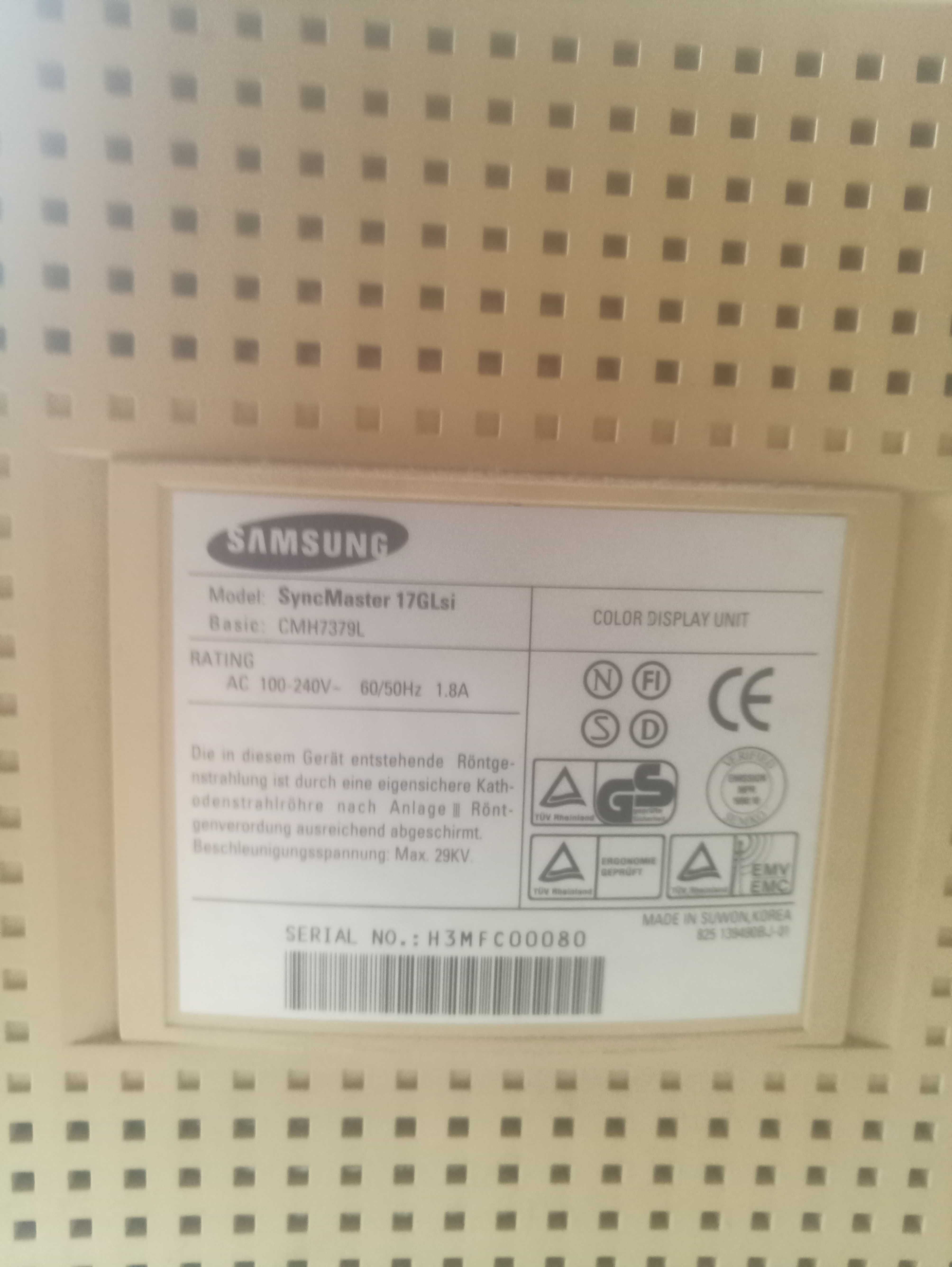 Monitor kineskopowy crt Samsung retro