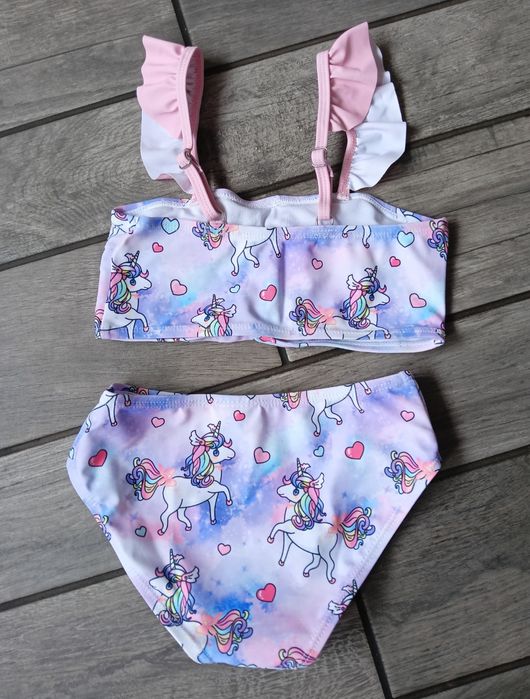 3 częściowy strój kąpielowy, strój kąpielowy dla dziewczynki, 4 lata