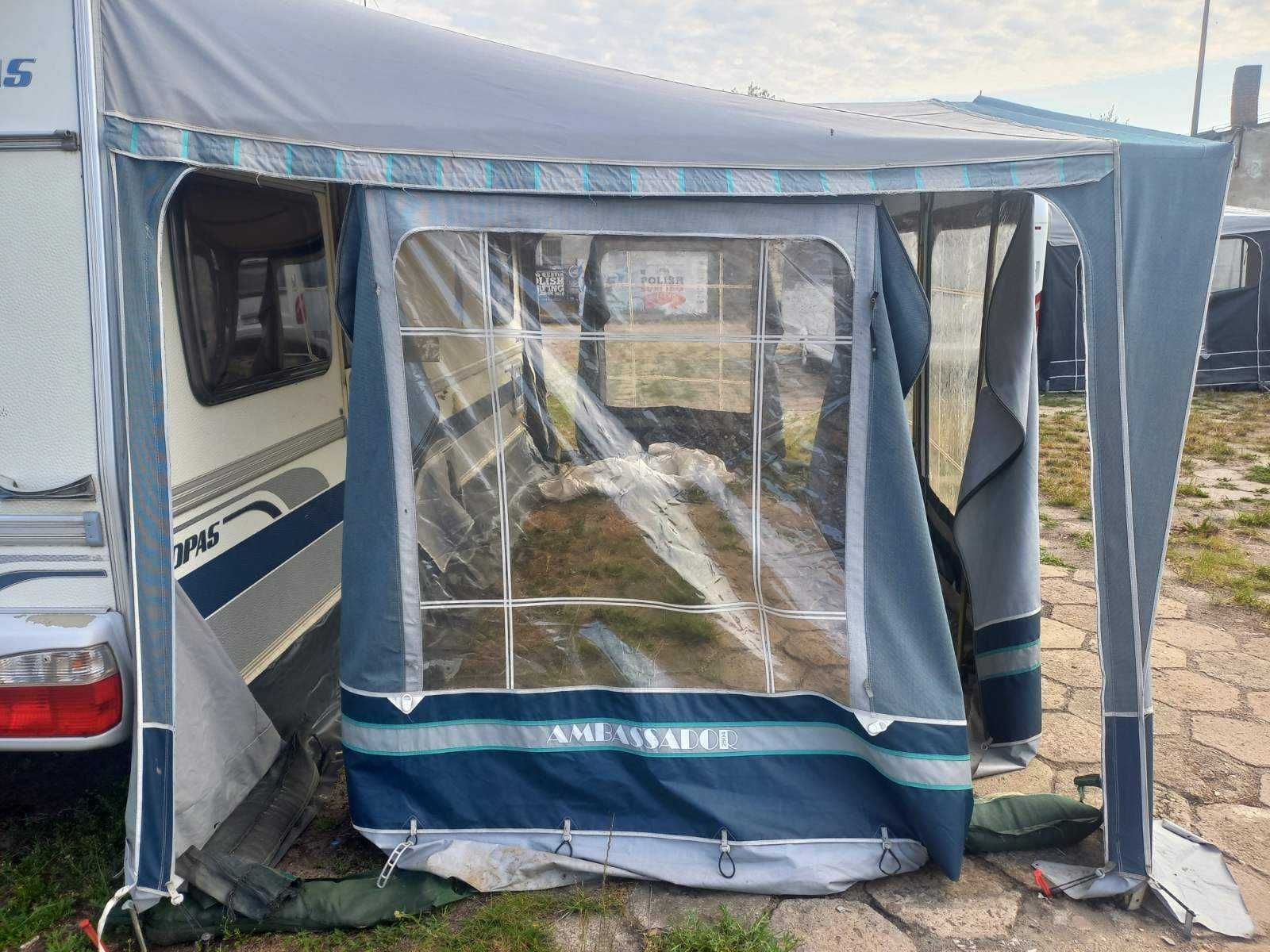 Przedsionek używany Isabella Ambasador 920 x 250 do przyczepy kemping