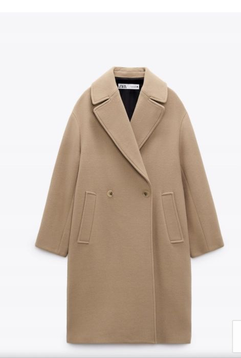 Płaszcz Zara damski wełna