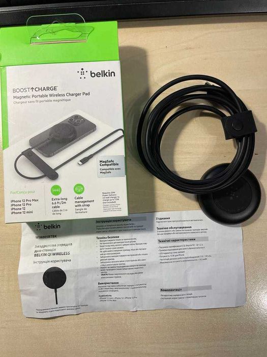 Бездротова зарядка  до iPhone 12  BELKIN QI WIRELESS