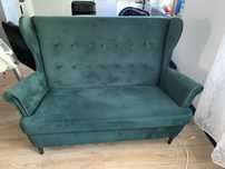 Zestaw sofa fotel podnóżek