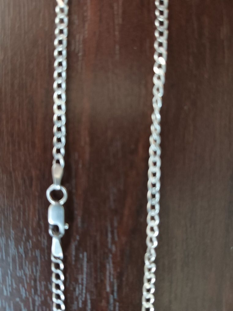 Цепочка серебряная, длина 60см.