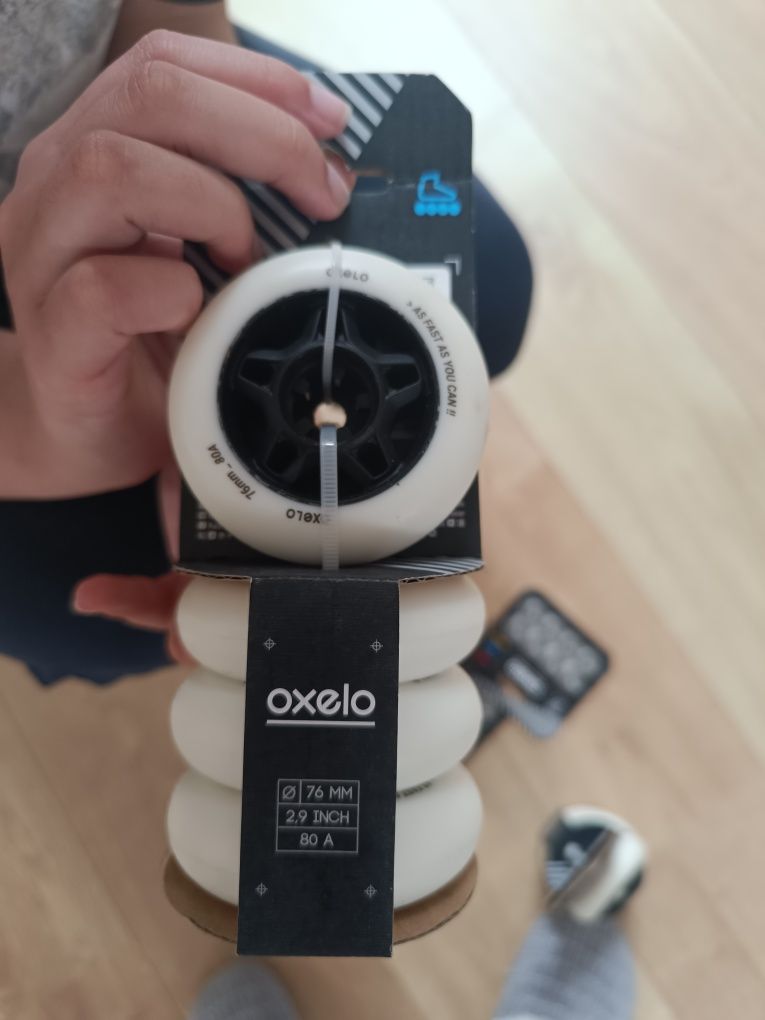 Kit rodas e rolamentos para patins Decathlon