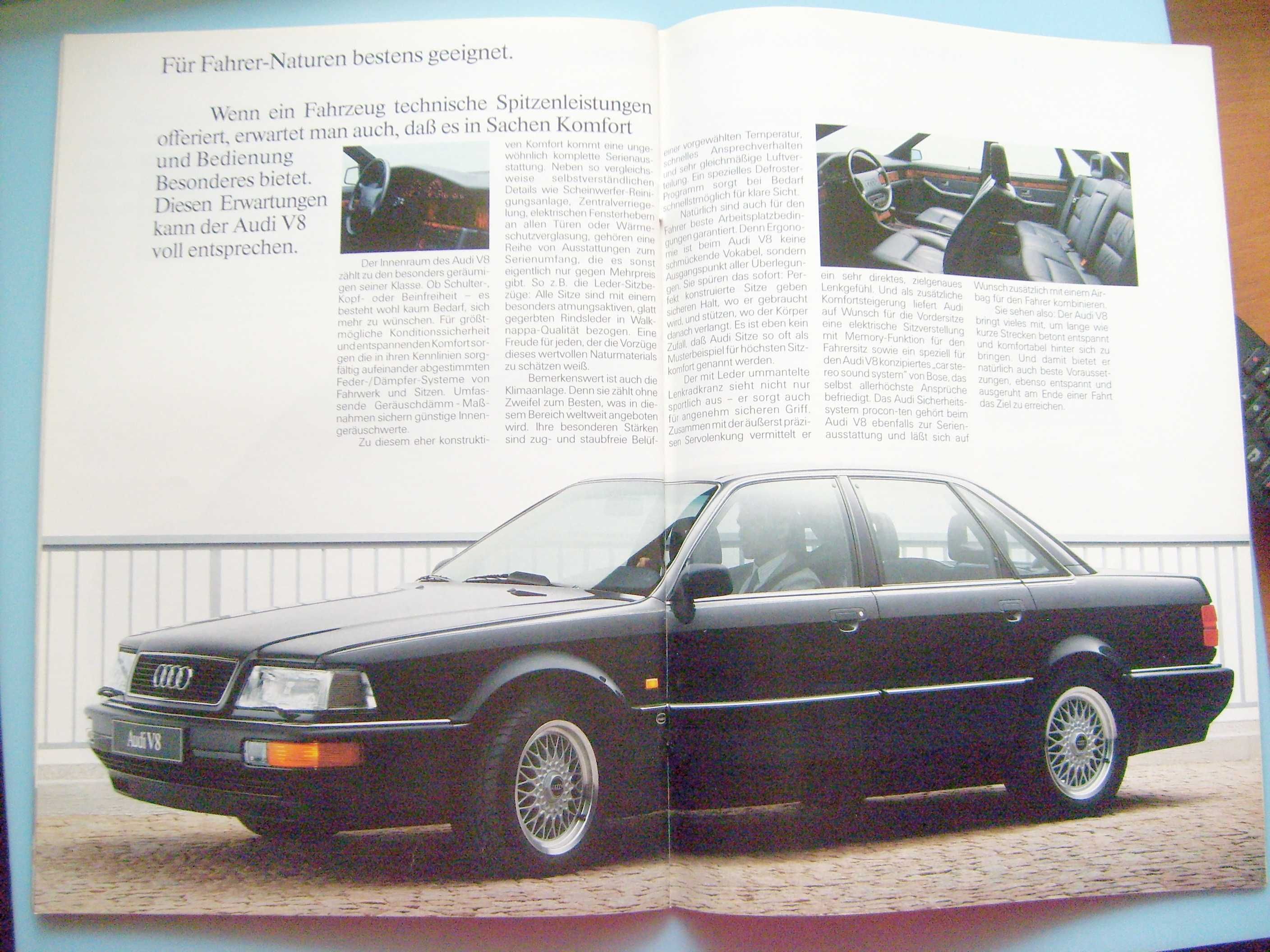 AUDI 1989 * prospekt 56 stron (Quattro, Coupe, V8, 80, 90, 100, 200)