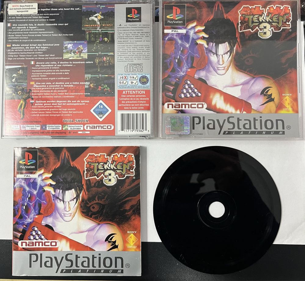 [PS1] Sony Playstation 1 - Tekken 3 Platinum PAL