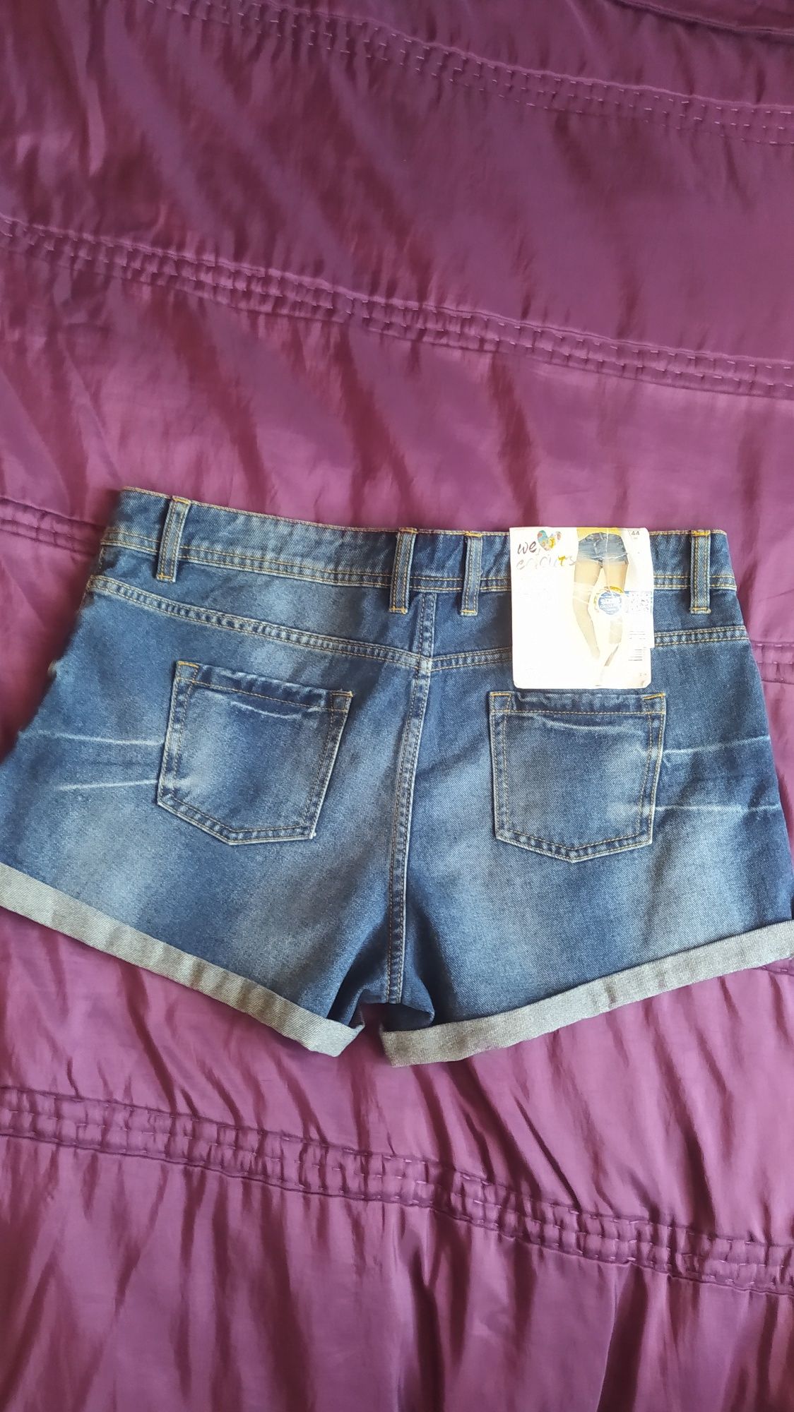 Krótkie spodenki szorty letnie jeans Esmara miękkie bawełniane