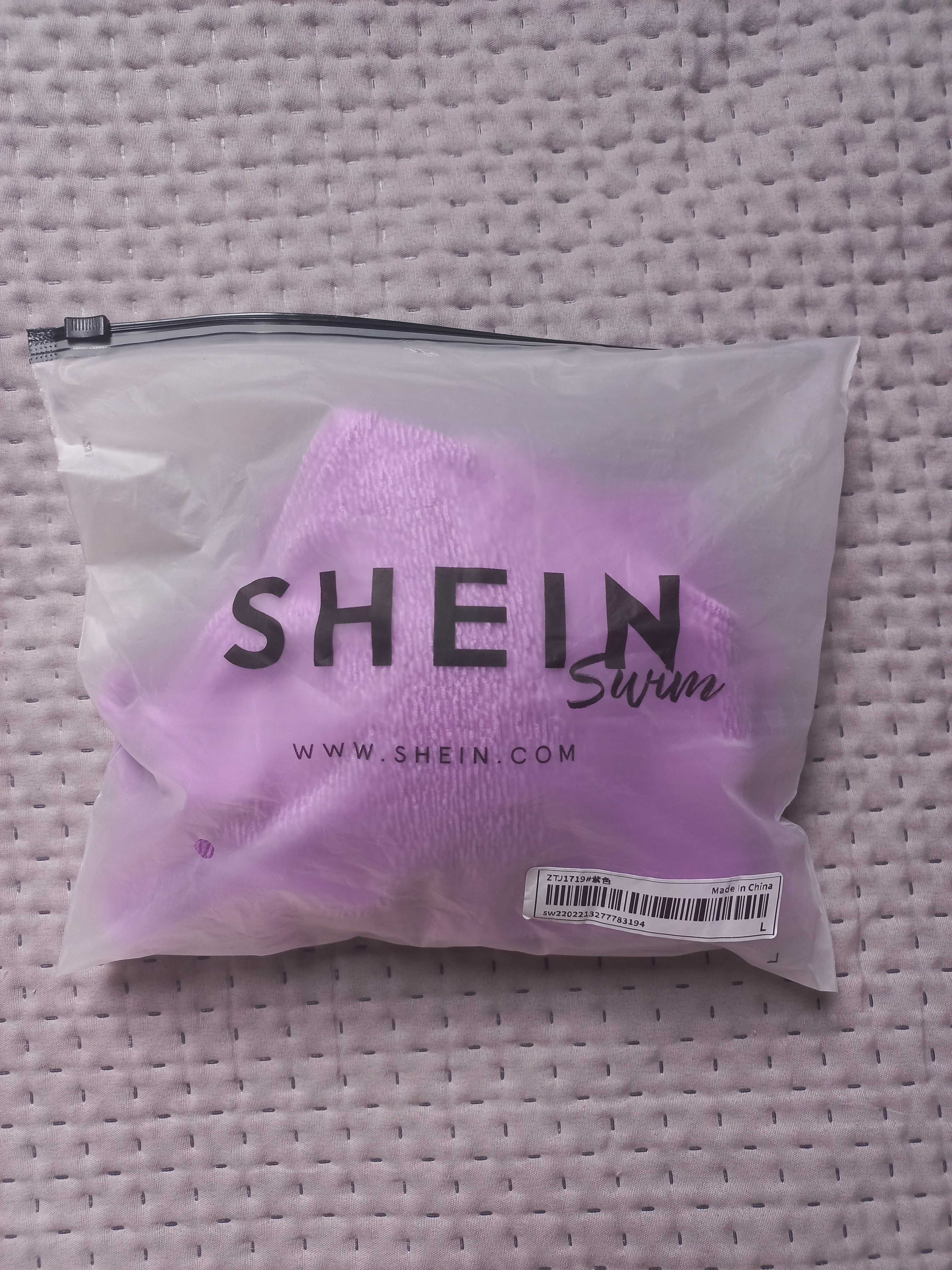 Liliowy strój kąpielowy Shein M/L