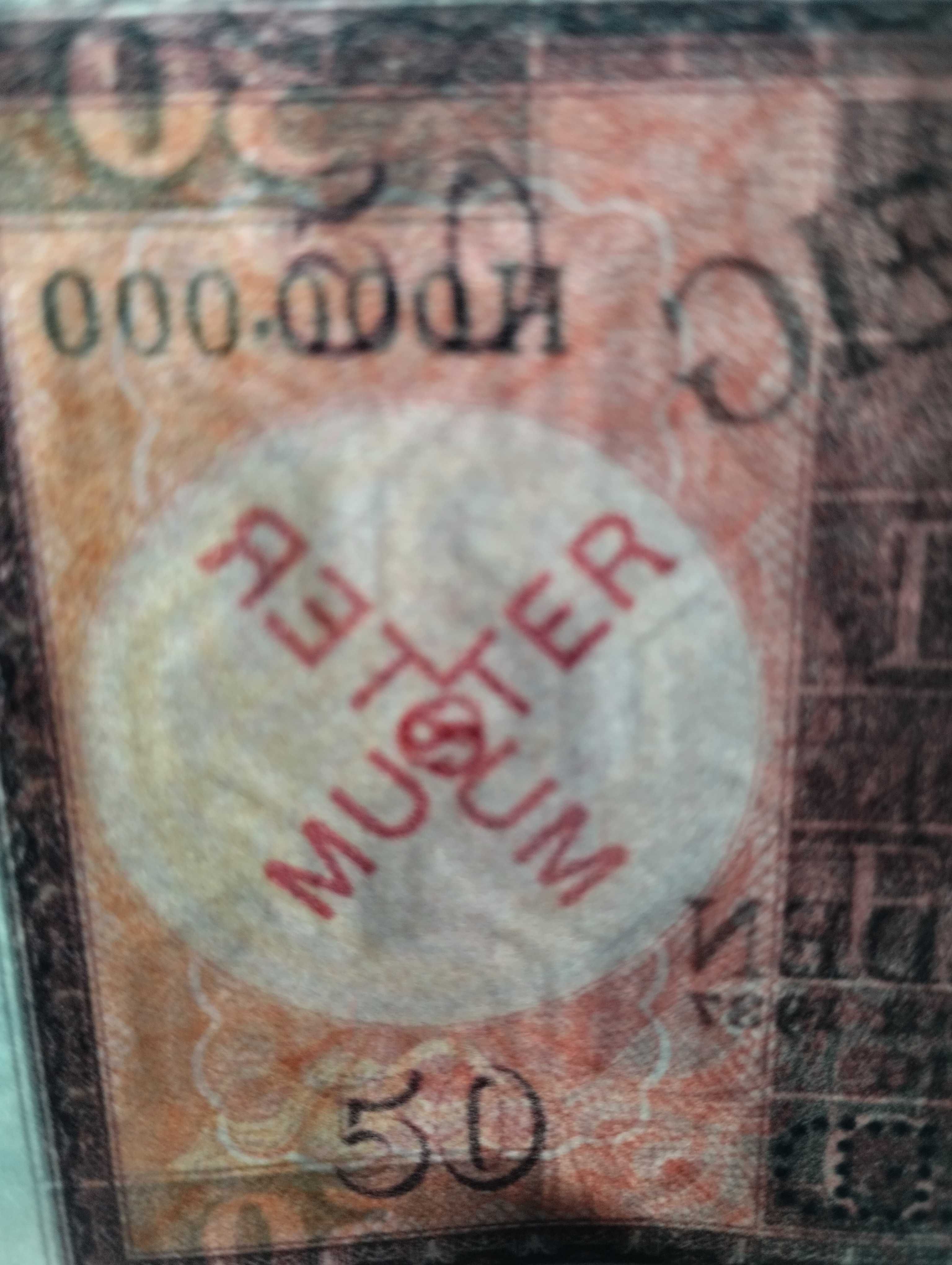 WOLNE MIASTO GDAŃSK 50 gulden 1937 UNC MUSTER seria H 000,000 DANZIG