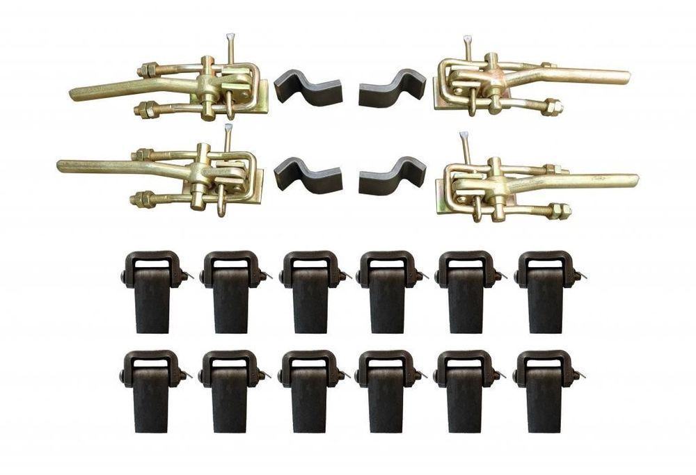 Zestaw 12 zawiasów burtowych i 4 spinacze do burt D35 D47 D50 D55 D732