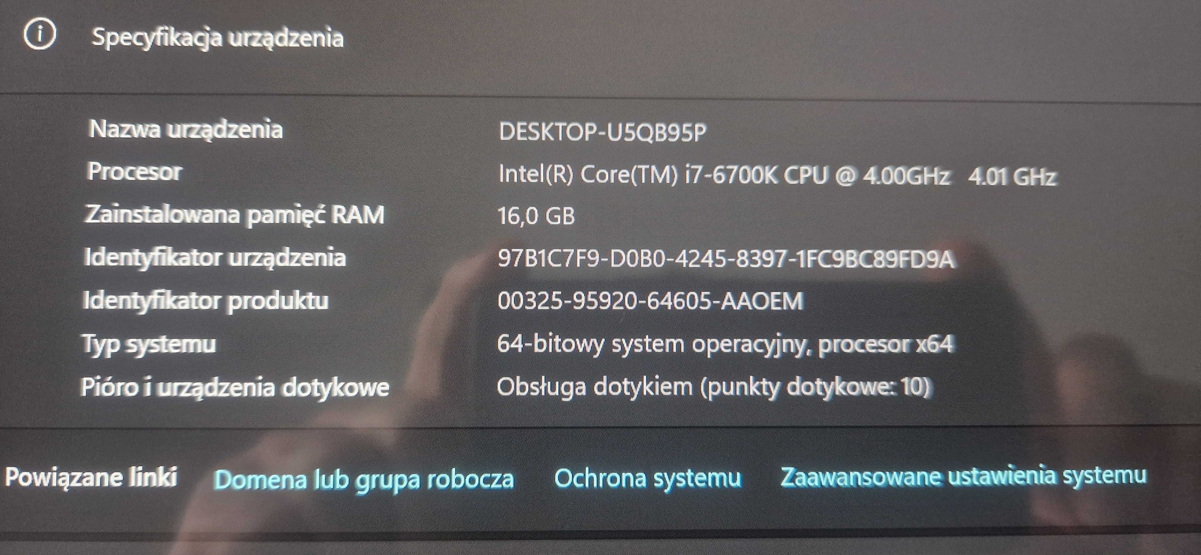 Komputer AIO Lenovo Ideacentre AIO 700-27ISH | Windows 11 | Intel i7