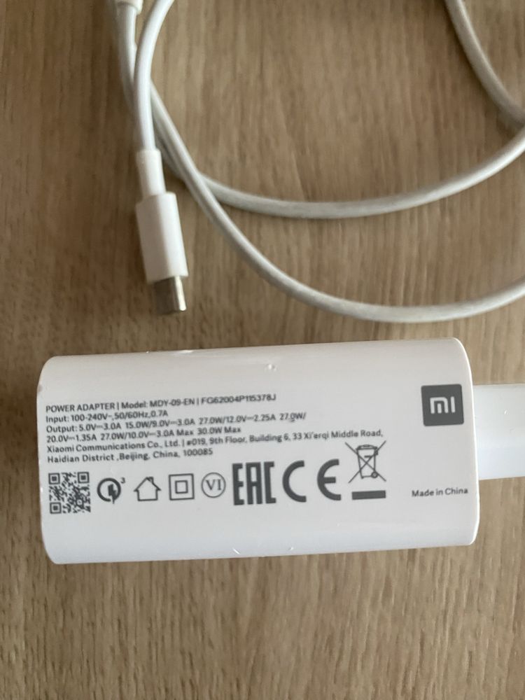 Ładowarka Xaiomi Mi z kablem 20w