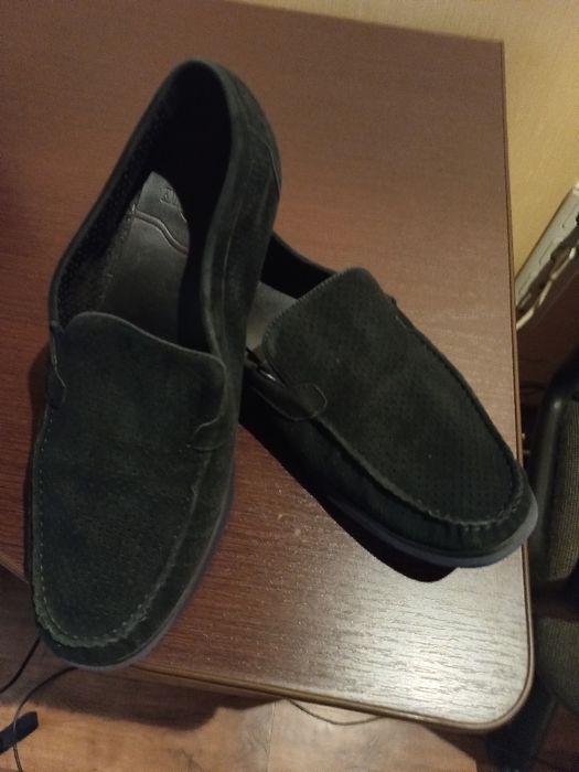 Замшевые мокасины 42.р