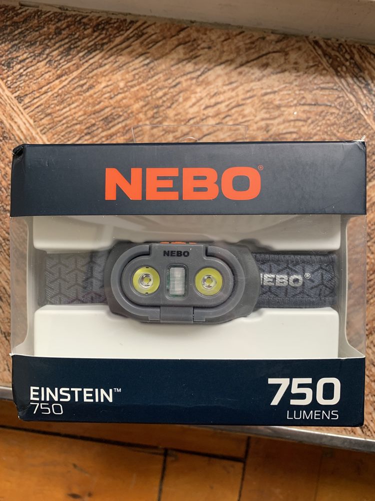Налобный фонарь Nebo Einsten 750L, Фонарик Nebo Slim+ ручной 700L