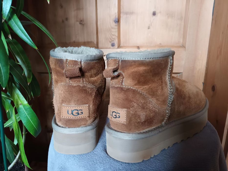 Śniegowce UGG Classic Mini Platforma Brązowe r.38 UK 5