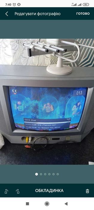 Продам цветной телевизор бу рабочий