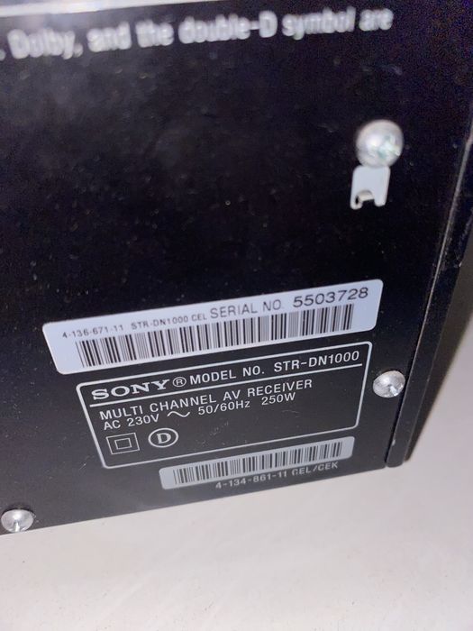 Amplituner SONY STR-DN 1000 + Pilot, wzmacniacz 7.1 stan BDB !