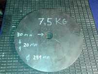 dwa talerze 7,5kg (15kg obciążenie) do ćwiczeń siłownia domowa