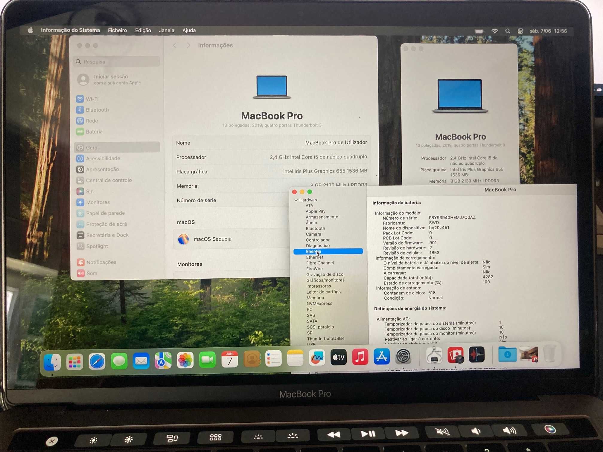 MacBook Pro 13 2019 • 2.4 GHz Core i5 • 8 GB • 256 GB