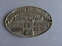 Medalha / chapa Direcção Geral dos Combustíveis - 1978
