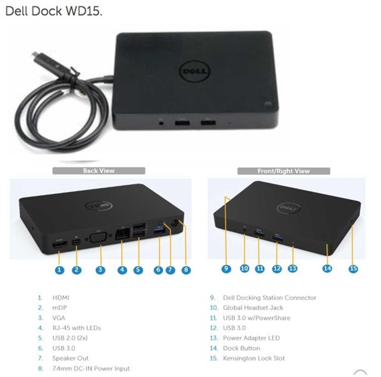 Dockstation Dell WD15