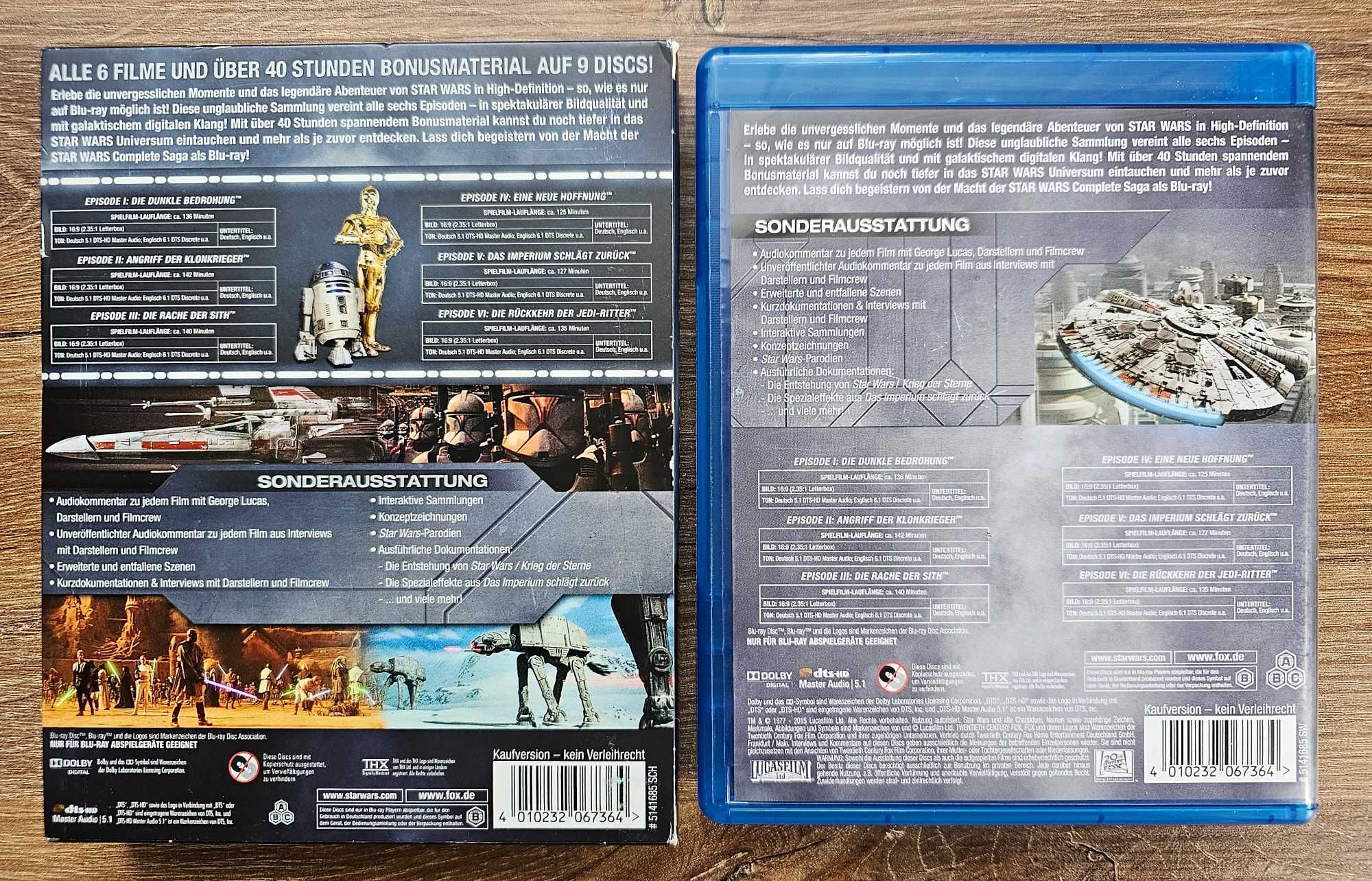 Gwiezdne Wojny I-VI płyta Blu-ray