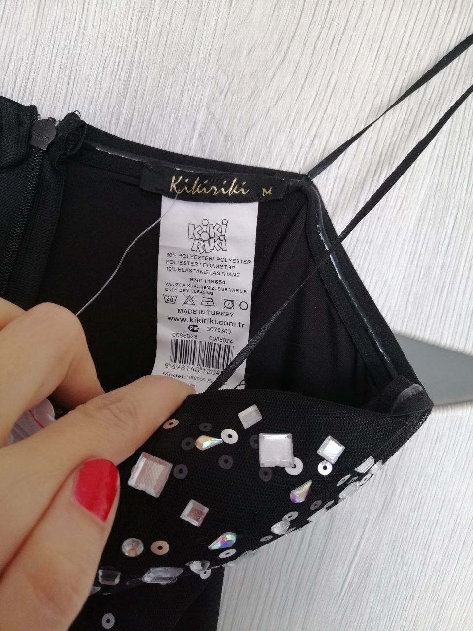 Nowa Sukienka tiulowa kryształy M 38 s czarna wesele sylwester tutu