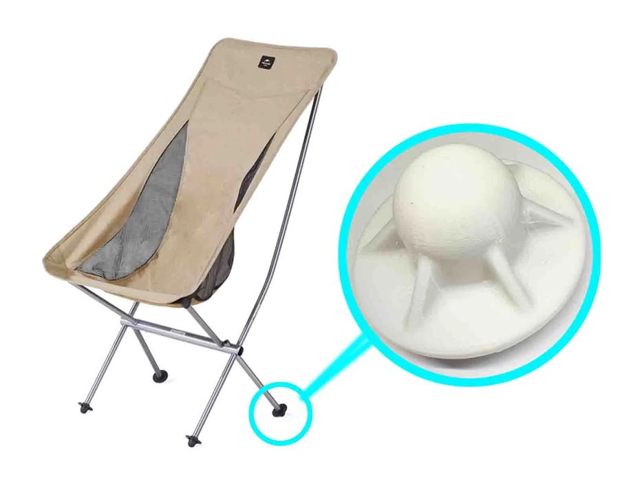 Pés Anti-Afundamento para Cadeiras de Campismo