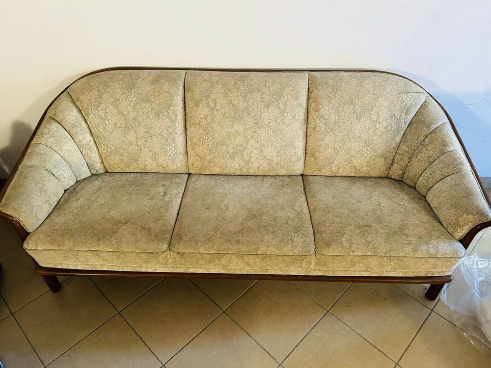 Stylowa sofa kanapa Drewno Vintage do renowacji
