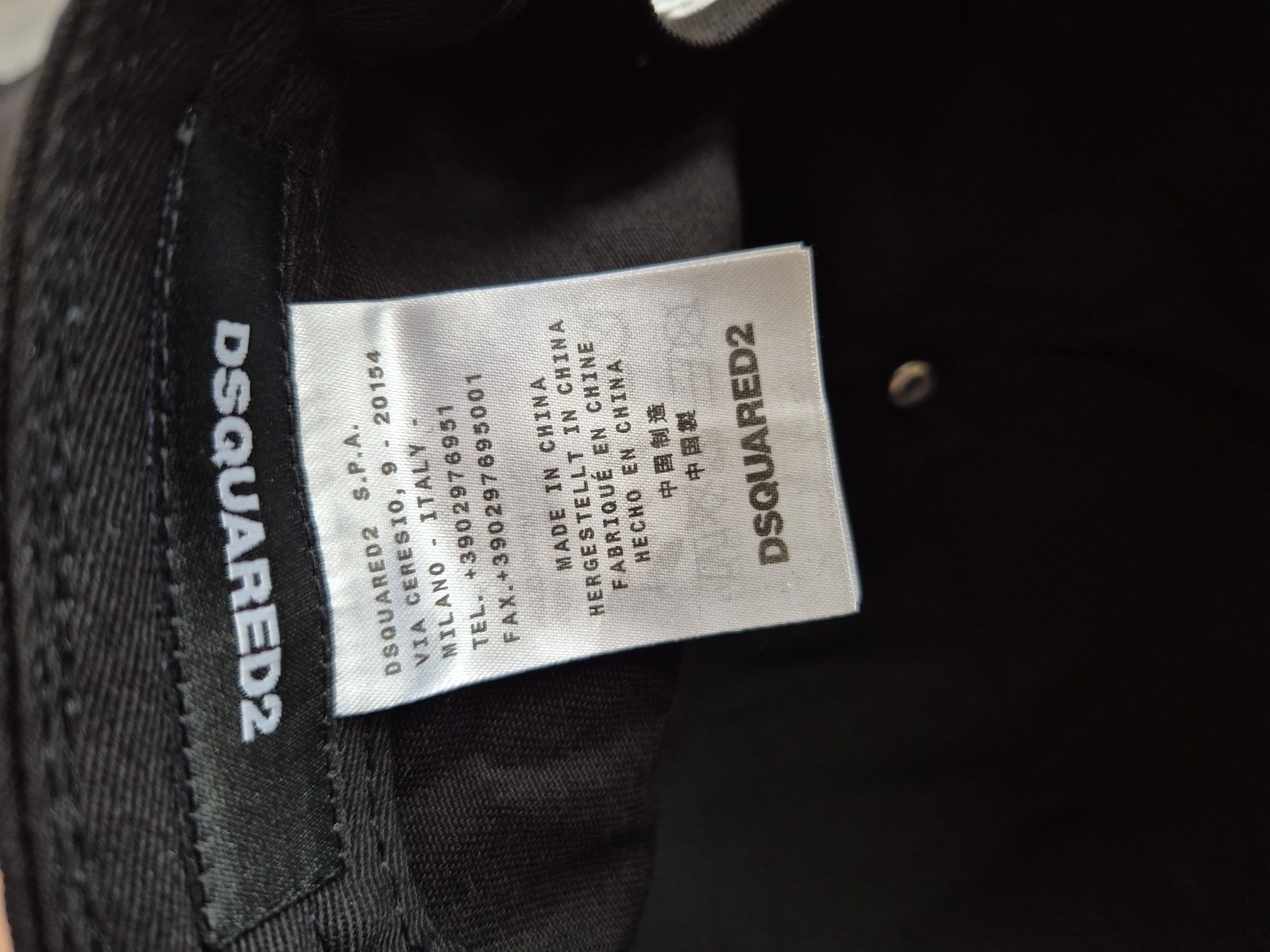 Czapka Dsquared czarna oryginał 100%