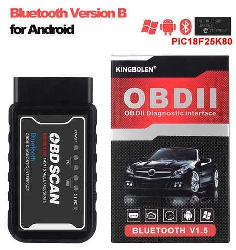 ELM327 OBD2 V 1.5 автосканер Bluetooth  чип PIC18F25K80