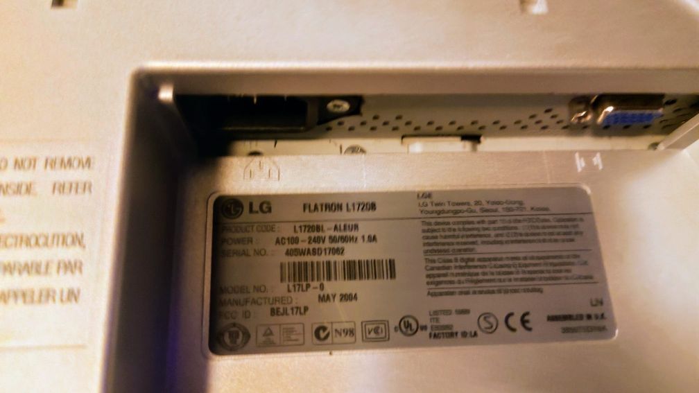 Monitor LCD LG VGA 4/3