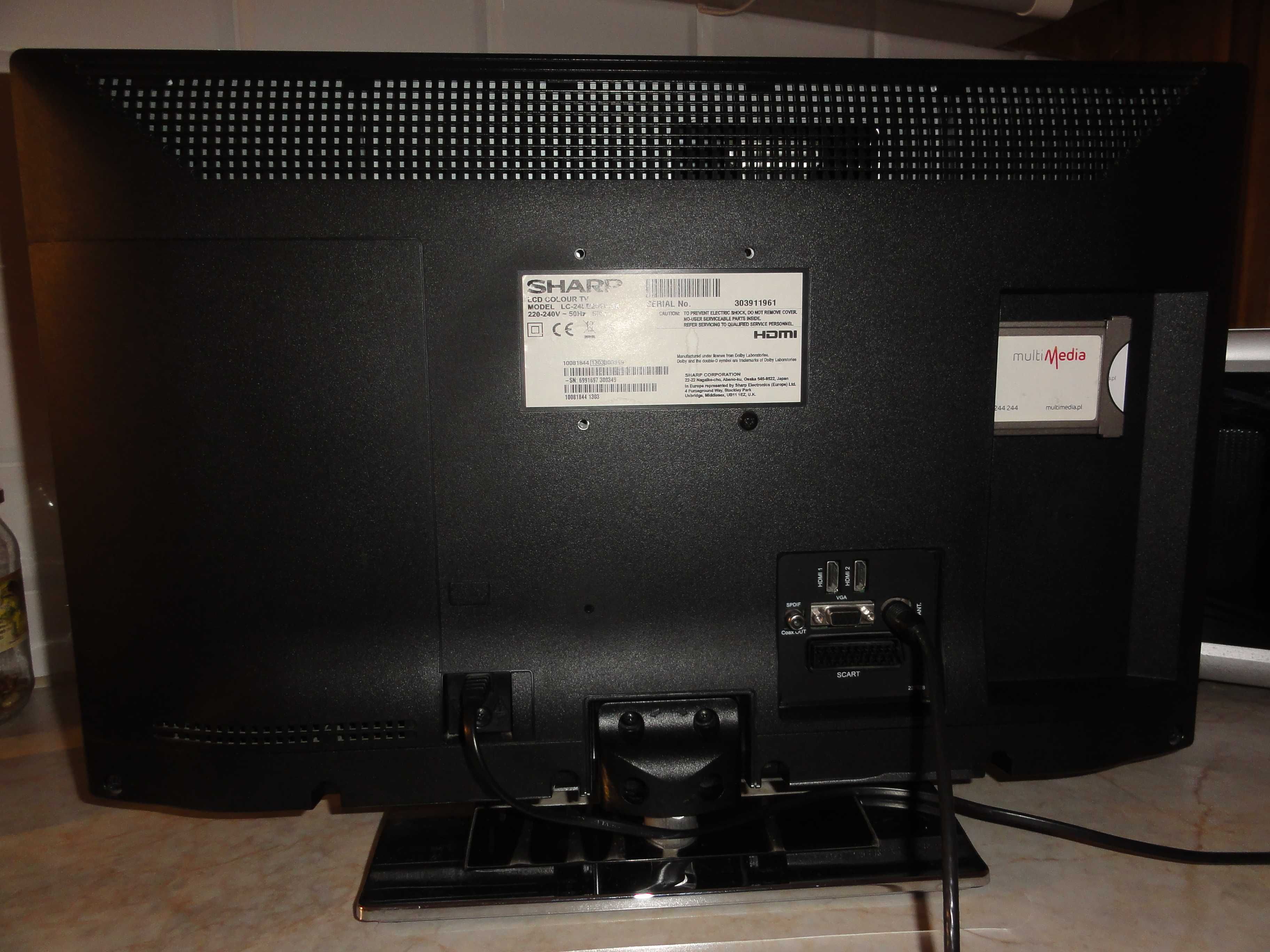 TV SHARP LC 24LE 250VBk czarny