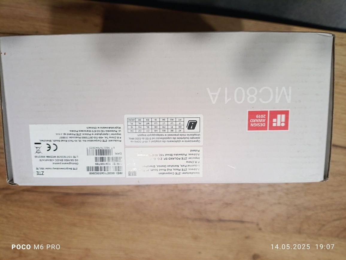 Router 5G ZTE MC801A