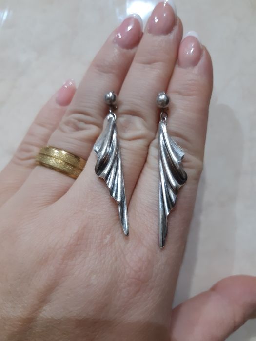 Вінтаж прикраси BREV Italy 925, Unoaerre, пусети срібло