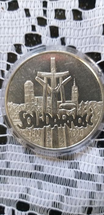 Moneta srebrna Solidarność TYLE czystego polskiego SREBRA