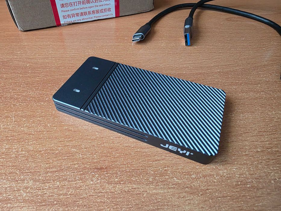 JEYI Zebra-2M2 Dual Bay obudowa na 2 dyski NVMe/SATA M.2