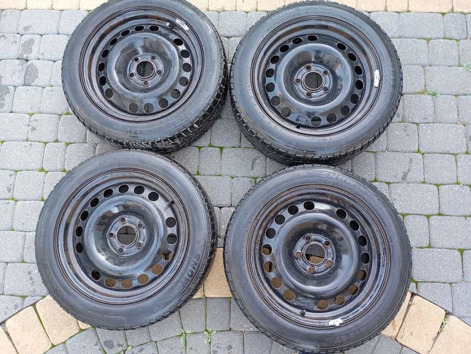 Felgi 5x110 (6,5Jx16H2 ET37) z oponami zimowymi 195/55/16  rok 2019