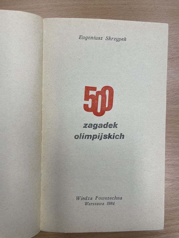 500 zagadek olimpijskich Eugeniusz Skrzypek
