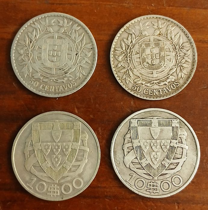 Moedas prata Portuguesas