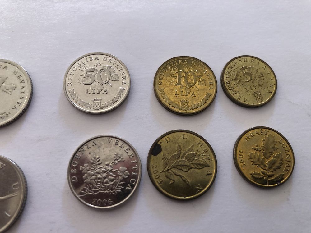 Monety Chorwacja 13 szt