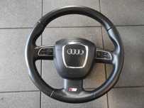 KIEROWNICA 3 RAMIENNA SKÓRZANA SKÓRA S LINE PIKOWANA MULTIFUNKCJA AUDI A3 8P A4 B6 B7 A5 8T A6 C6 Q5 8R Q7 4L WYSYŁKA !!!!!